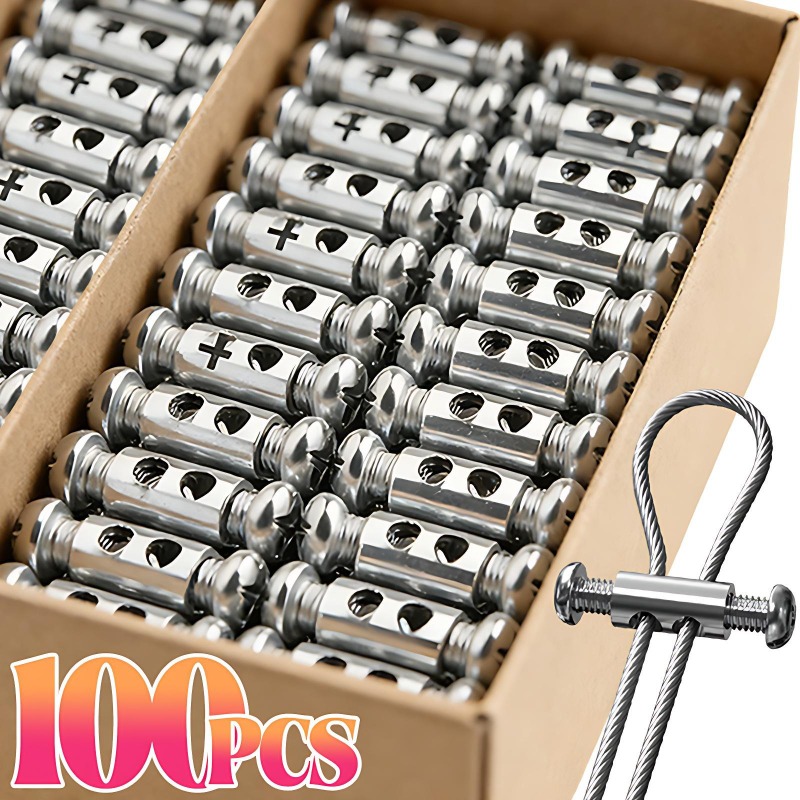 String Tension Clip - 10-100Pcs Adjustable Wire Rope Sling Clip