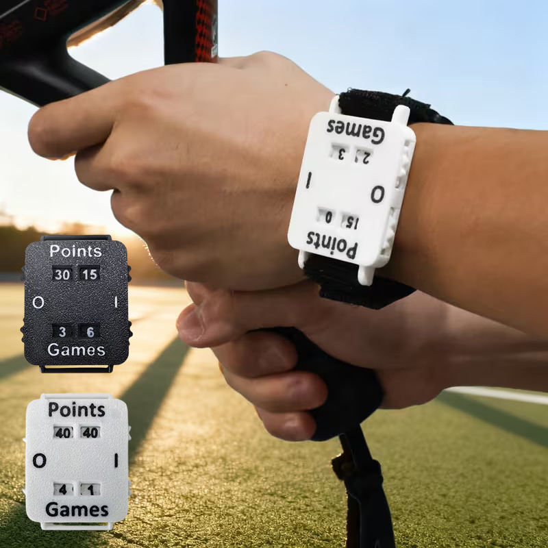Badminton Score Counter - Portable Cricket Tennis Padel Scorer Wristband