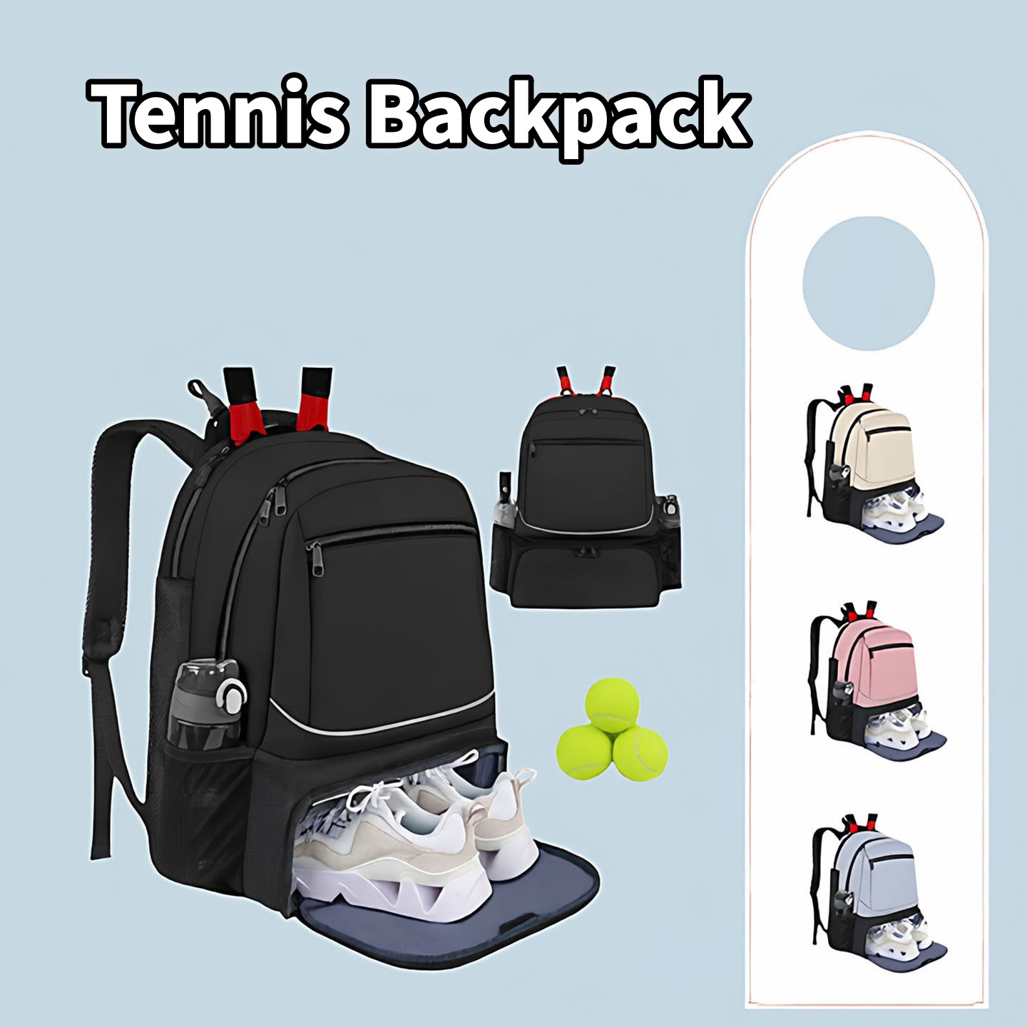 Badminton Xxl - Tennis Backpack Large Capacity Sports Racket