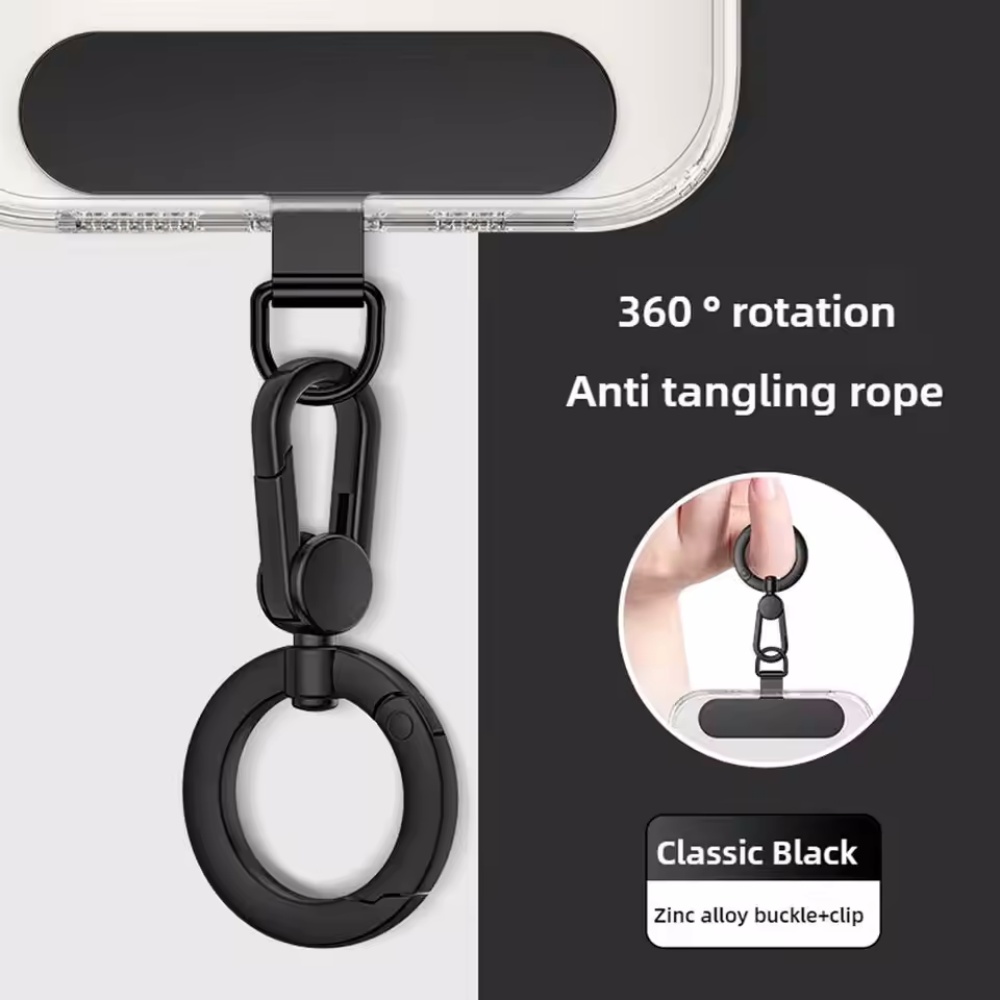 String Tension Clip - Metal Phone Lanyard Clip Patch 360°