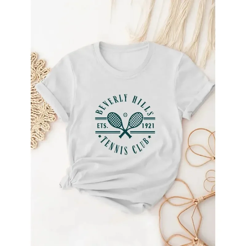 Badminton China - Badminton Racket Printed T-shirt Short Sleeved