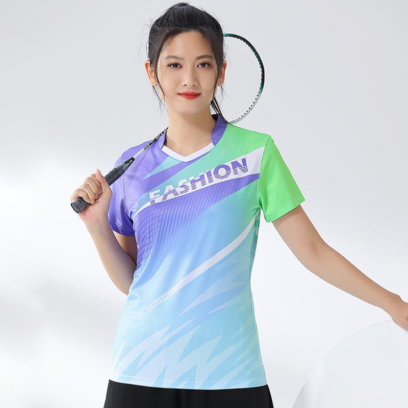 Women Badminton Shirt Print Go - огляд і ціна Badminton Jersey